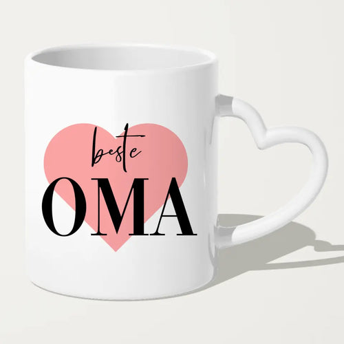 Personalisierte Tasse für Oma (2 Kinder + 1 Baby + 1 Oma)
