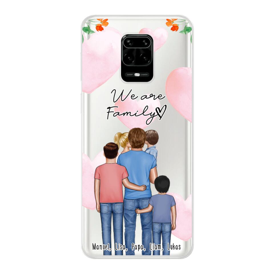 Personalisierte Handyhülle - Papa/Vater mit 1-4 Kindern - Xiaomi