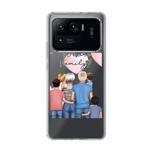 Personalisierte Handyhülle - Oma + Opa (Großeltern) + 1-4 Enkelkinder - Xiaomi