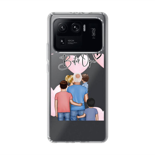 Personalisierte Handyhülle - Opa + 1-4 Enkelkinder - Xiaomi