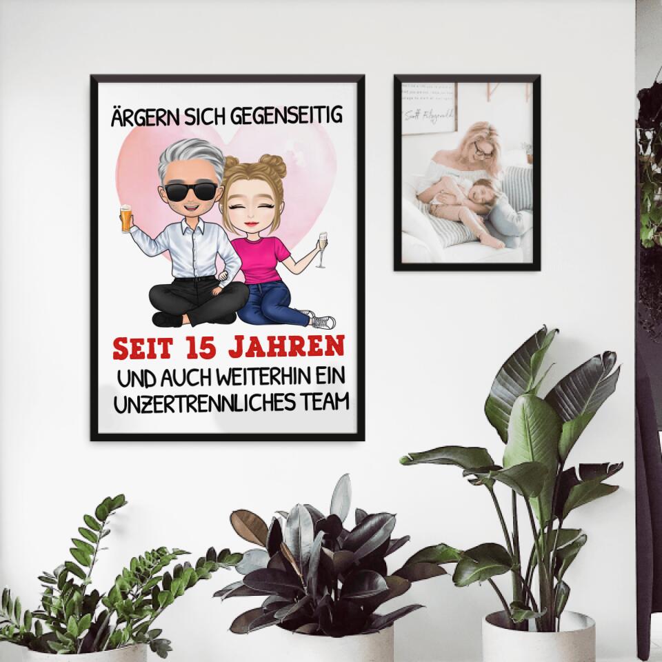 Personalisiertes Poster - Ärgern sich gegenseitig seit Jahren... Paar Poster