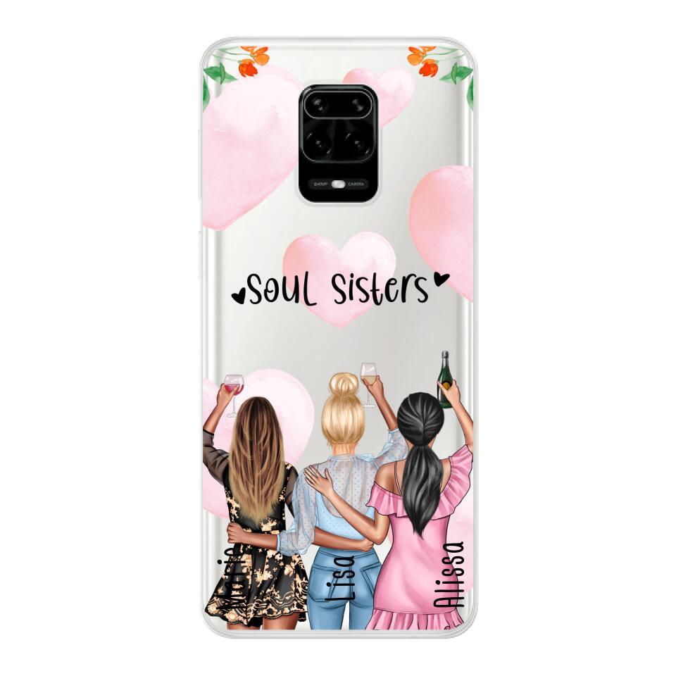 Personalisierte Handyhülle - Beste Freundinnen (3 Freundinnen) - Best Friends - Xiaomi
