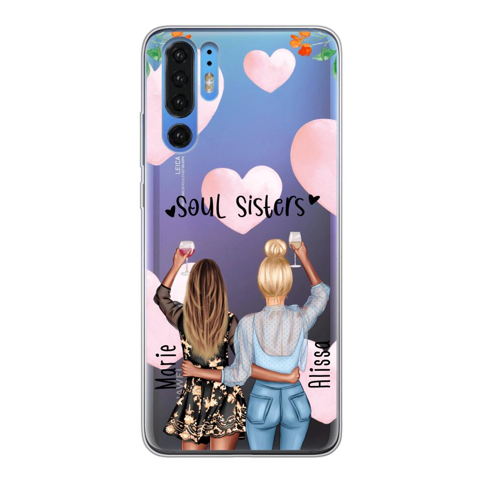 Personalisierte Handyhülle - Best Friends (2 Freundinnen) - Huawei