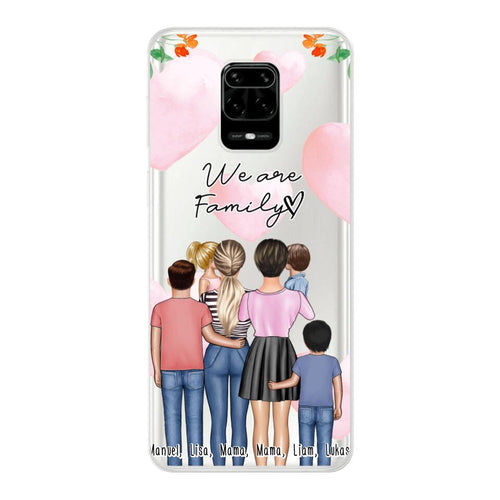 Personalisierte Handyhülle - Familie (lesbisch/gleichgeschlechtlich) + 1-4 Kinder - Xiaomi