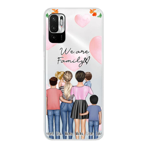 Personalisierte Handyhülle - Familie (lesbisch/gleichgeschlechtlich) + 1-4 Kinder - Xiaomi