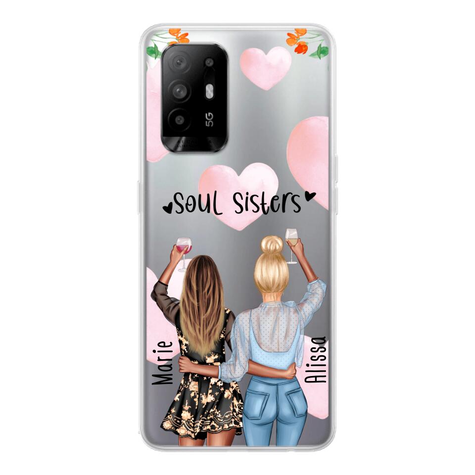 Personalisierte Handyhülle - Best Friends (2 Freundinnen) - Oppo