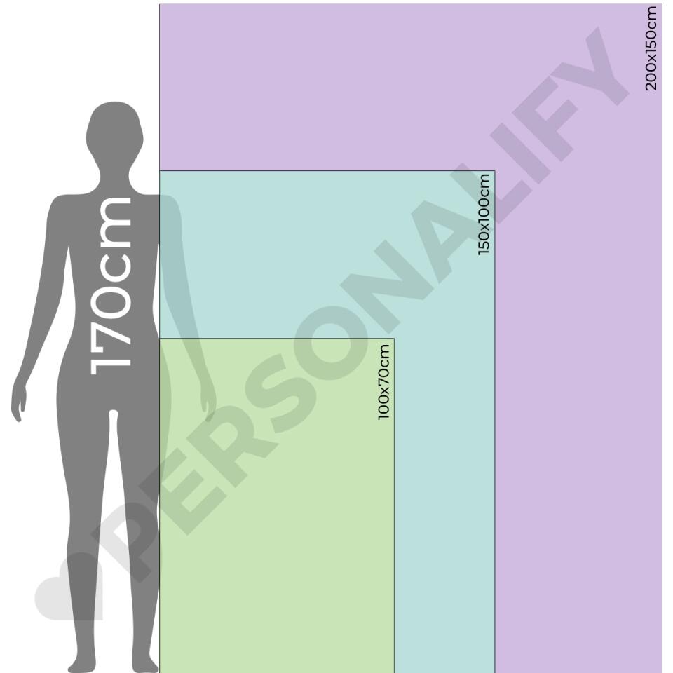 Personalisierte Decke - Familie (schwul/gleichgeschlechtlich) + 1-4 Kinder