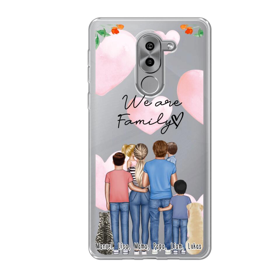 Mutter + Vater  + Kinder (1-4 Kinder) SMARTPHONE ARTWORKS + Tiere - Honor