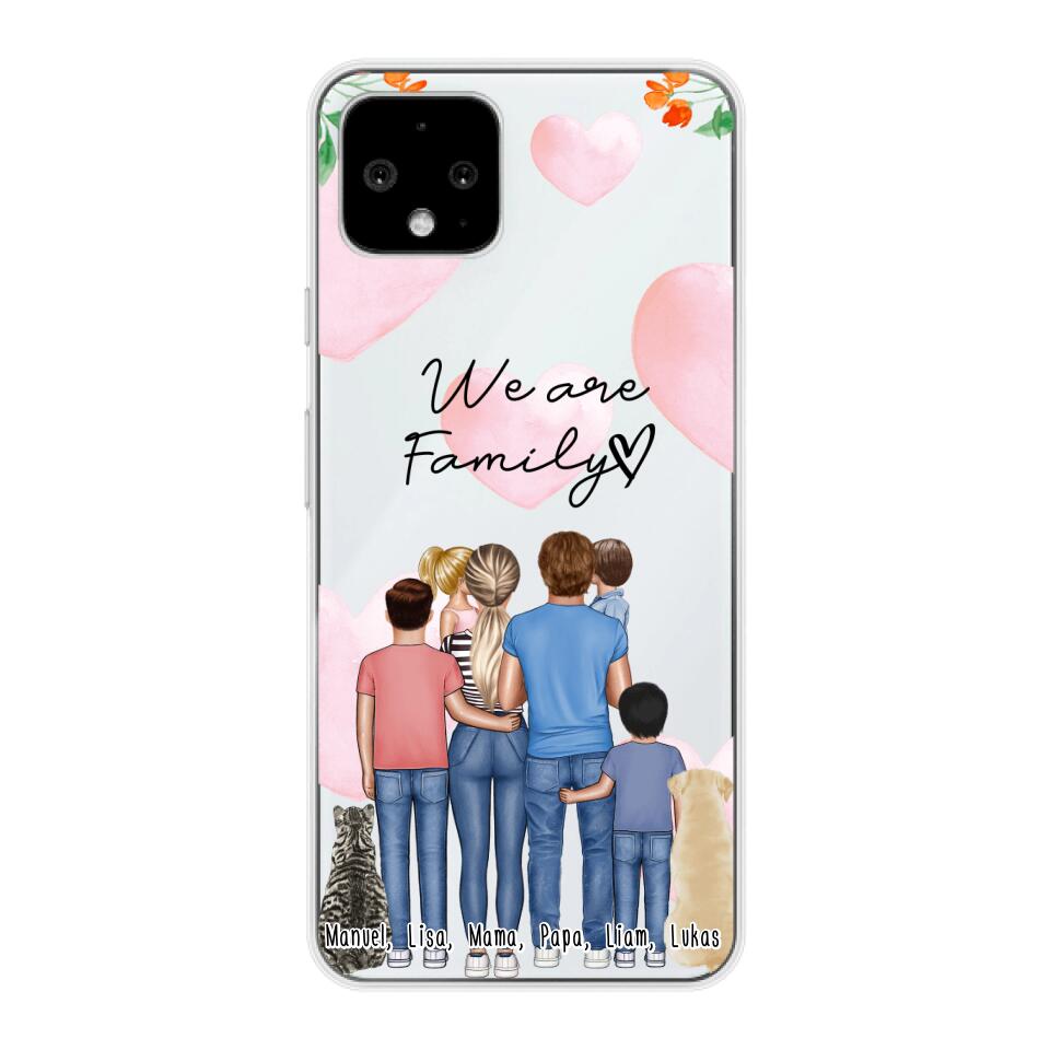 Mutter + Vater  + Kinder (1-4 Kinder) SMARTPHONE ARTWORKS + Tiere - Google