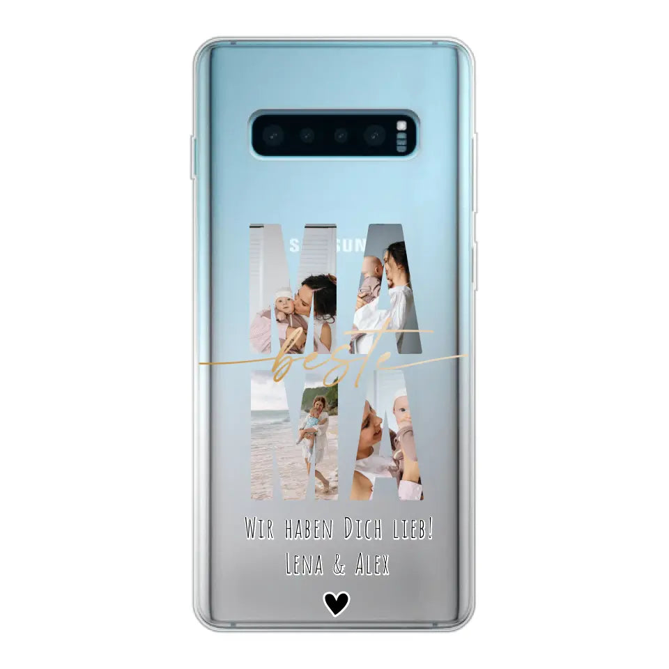 Personalisierte Handyhülle - Mama Schriftzug und deinen Bildern - Samsung