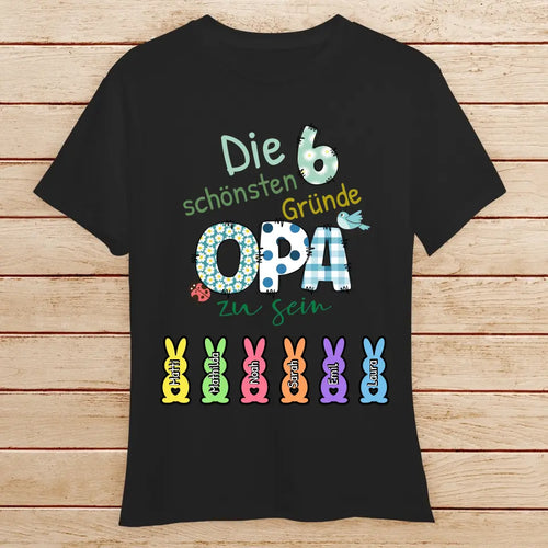 Personalisiertes T-Shirt - Die X schönsten Gründe Opa zu sein - Oster T-Shirt