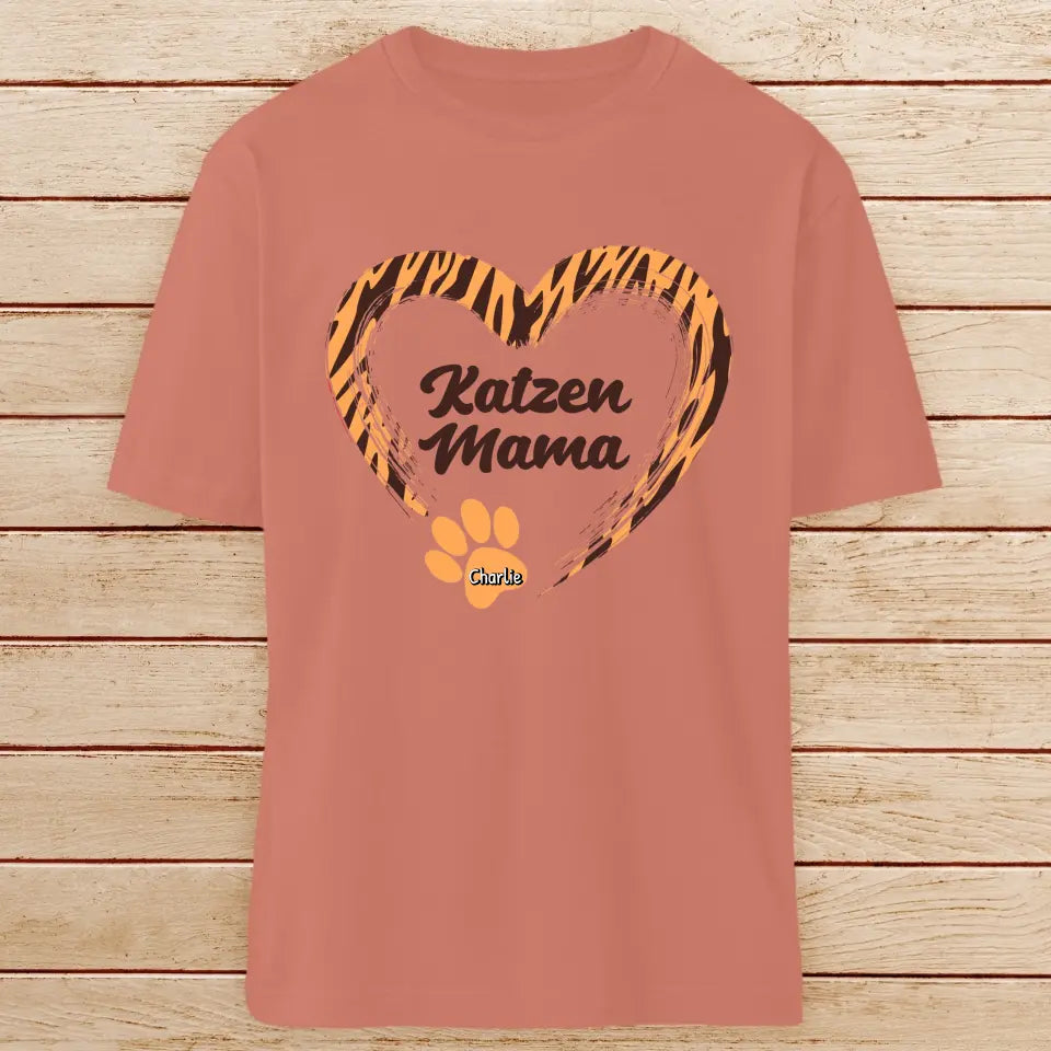 Personalisierter T-Shirt - Katzen Mama