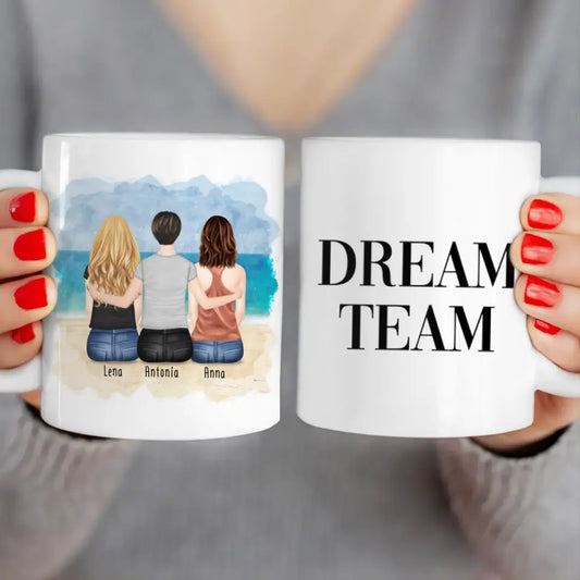 Personalisierte Tasse für Schwestern (3 Schwestern)