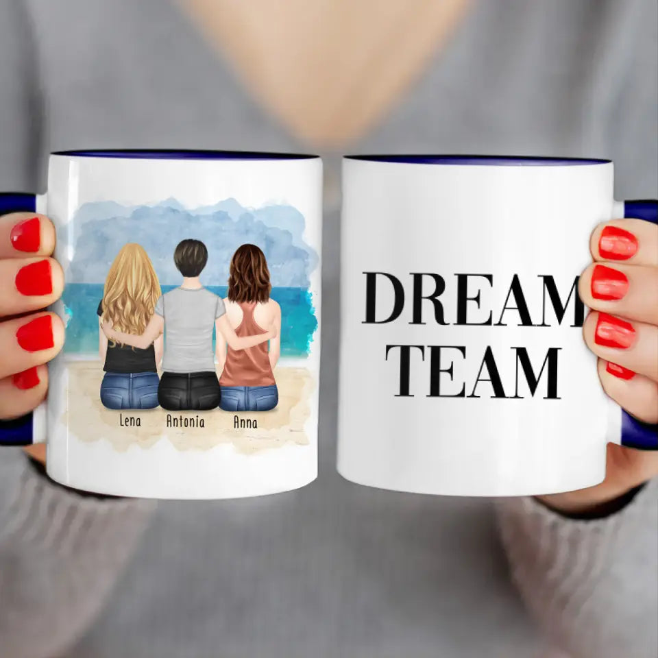 Personalisierte Tasse für Schwestern (3 Schwestern)