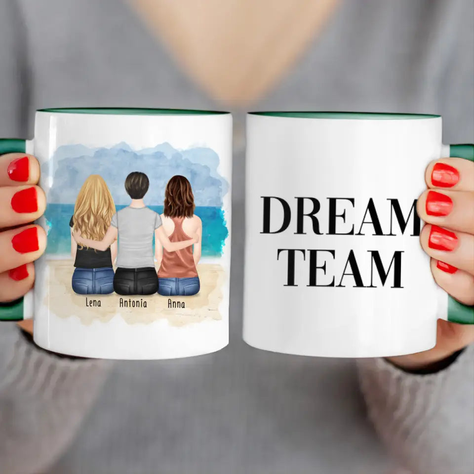 Personalisierte Tasse für Schwestern (3 Schwestern)