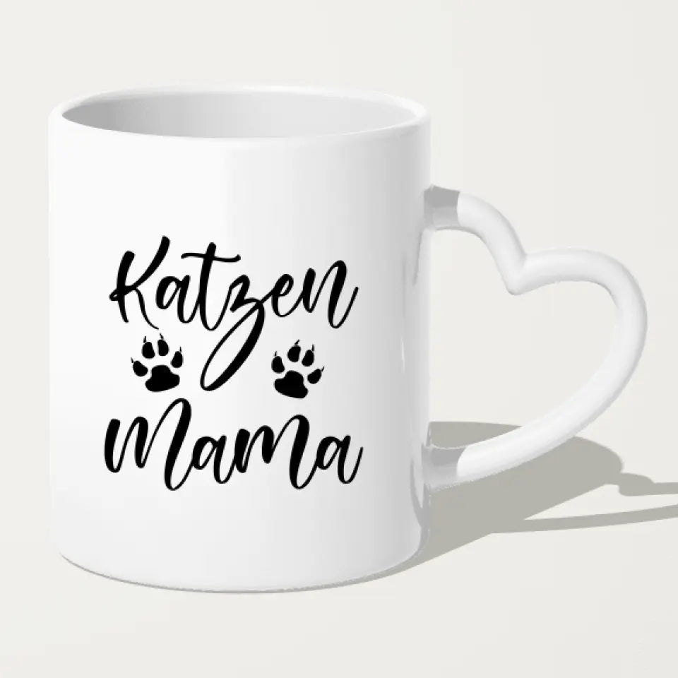 Personalisierte Tasse mit Katze und Frau (2 Katzen + 1 Frau)