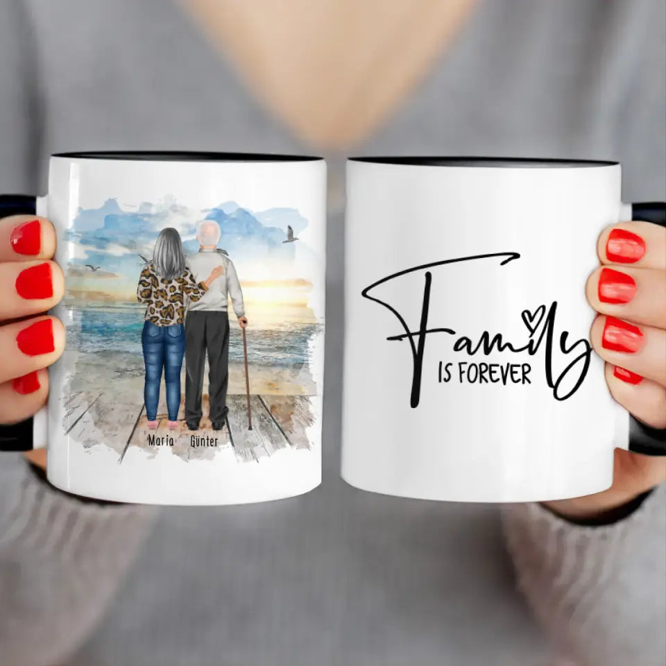 Personalisierte Tasse mit Oma und Opa