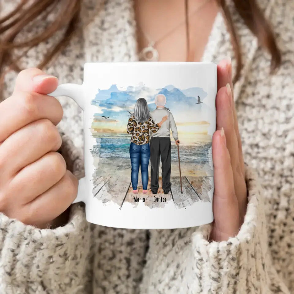 Personalisierte Tasse mit Oma und Opa