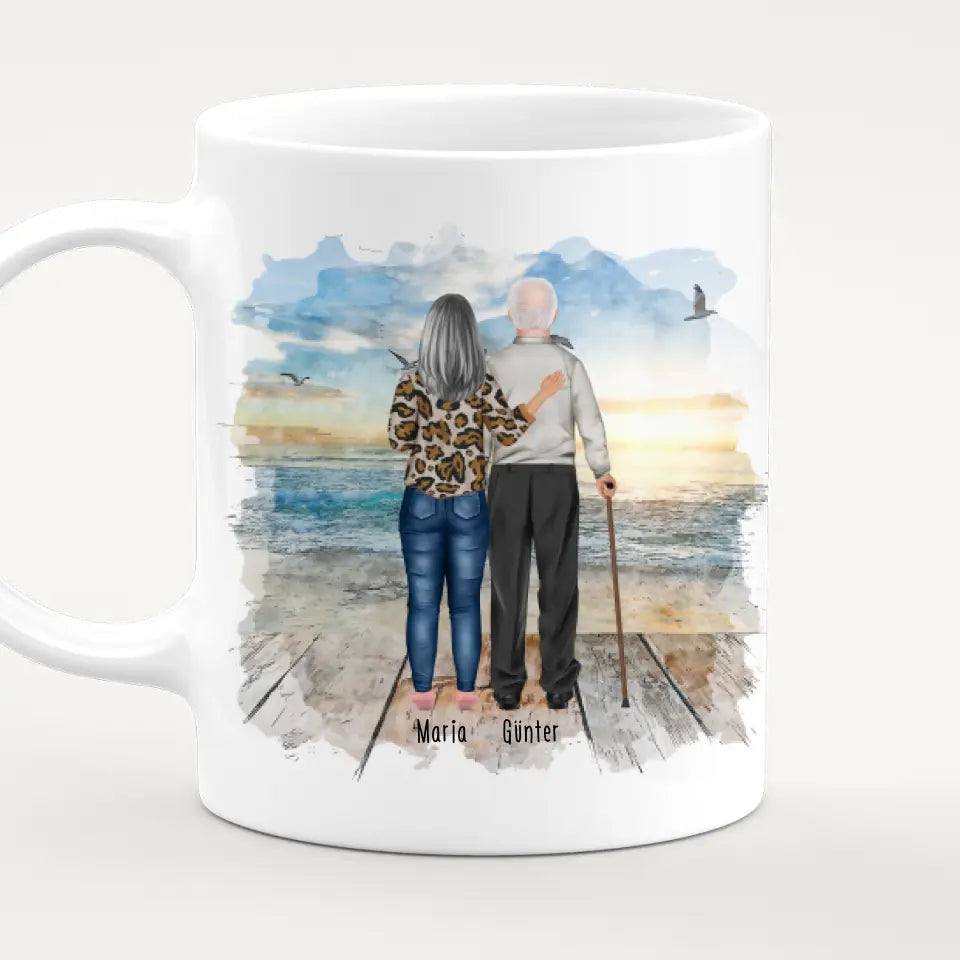 Personalisierte Tasse mit Oma und Opa