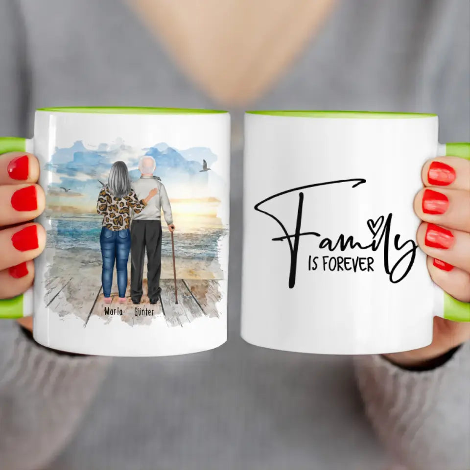 Personalisierte Tasse mit Oma und Opa