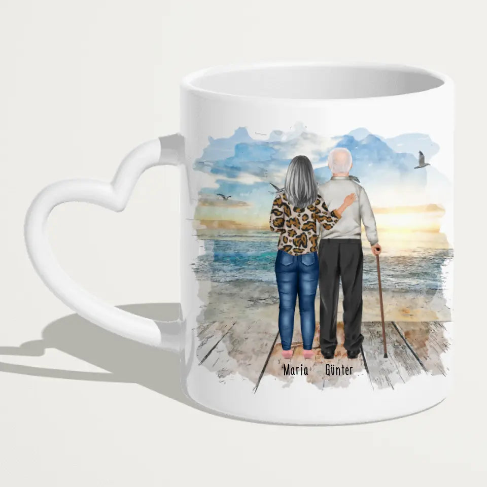 Personalisierte Tasse mit Oma und Opa