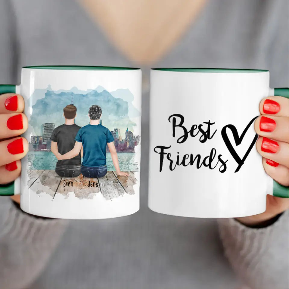 Personalisierte Tasse - Beste Freunde (2 Männer)