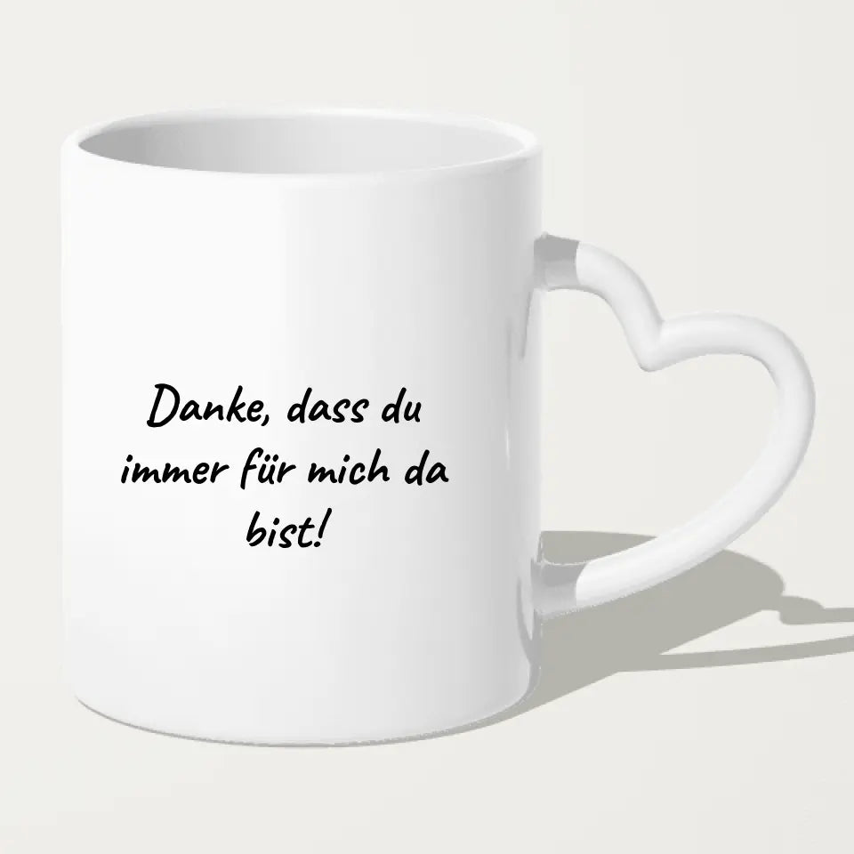 Personalisierte Tasse mit Vater/Tochter/Sohn (1 Tochter + 1 Sohn)