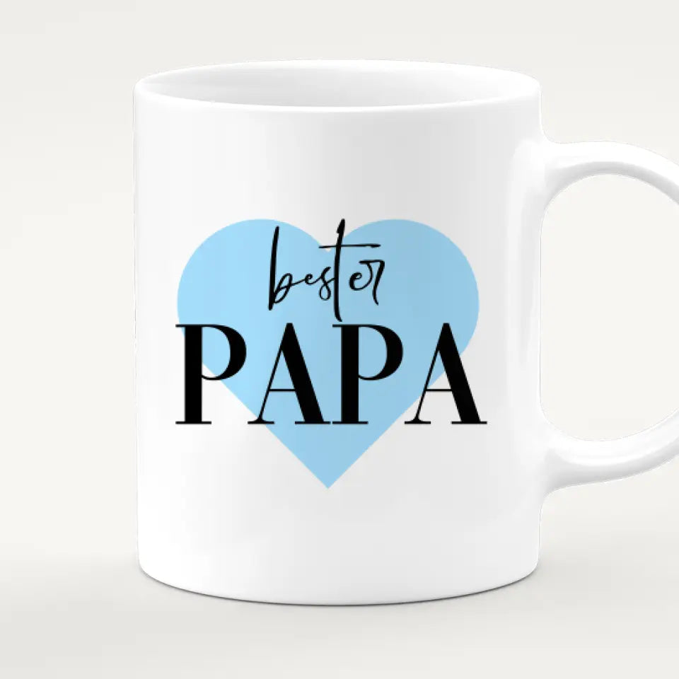 Personalisierte Tasse mit Vater/Tochter (3 Töchter)