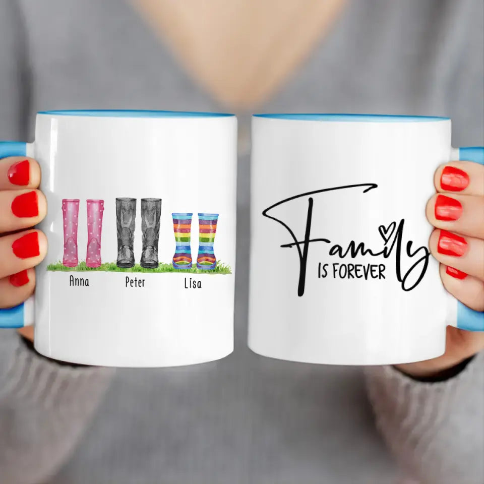 Personalisierte Gummistiefel Tasse (2-6 Personen)