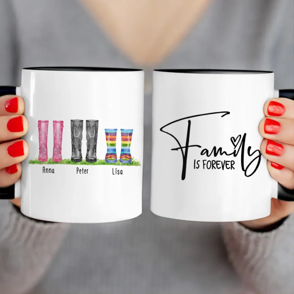 Personalisierte Gummistiefel Tasse (2-6 Personen)