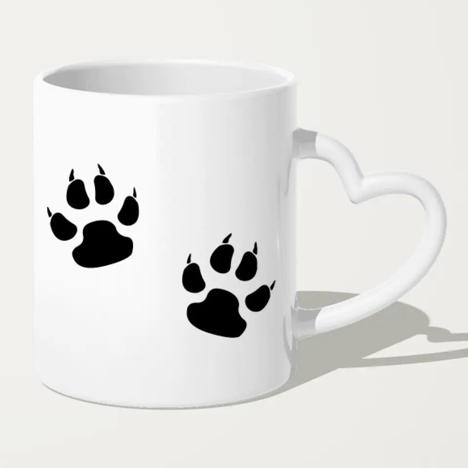 Personalisierte Tasse mit Pärchen und 1 Katze