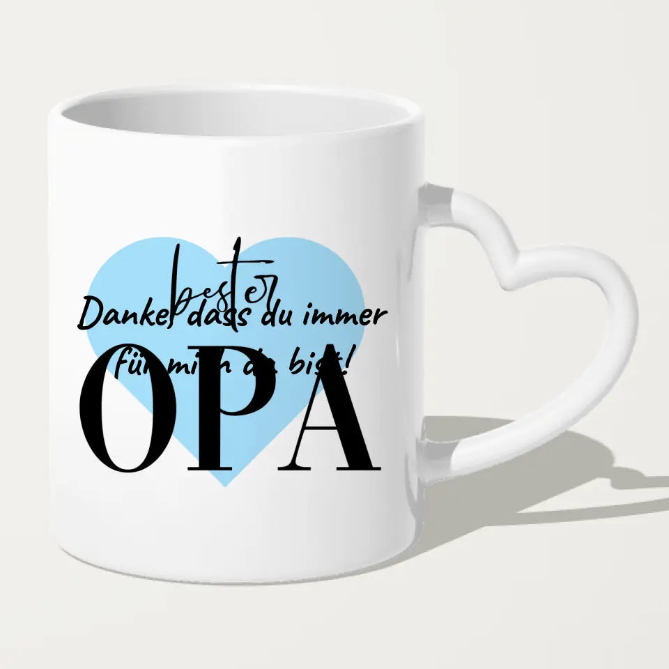 Personalisierte Tasse für Opa (2 Männer + 1 Opa)