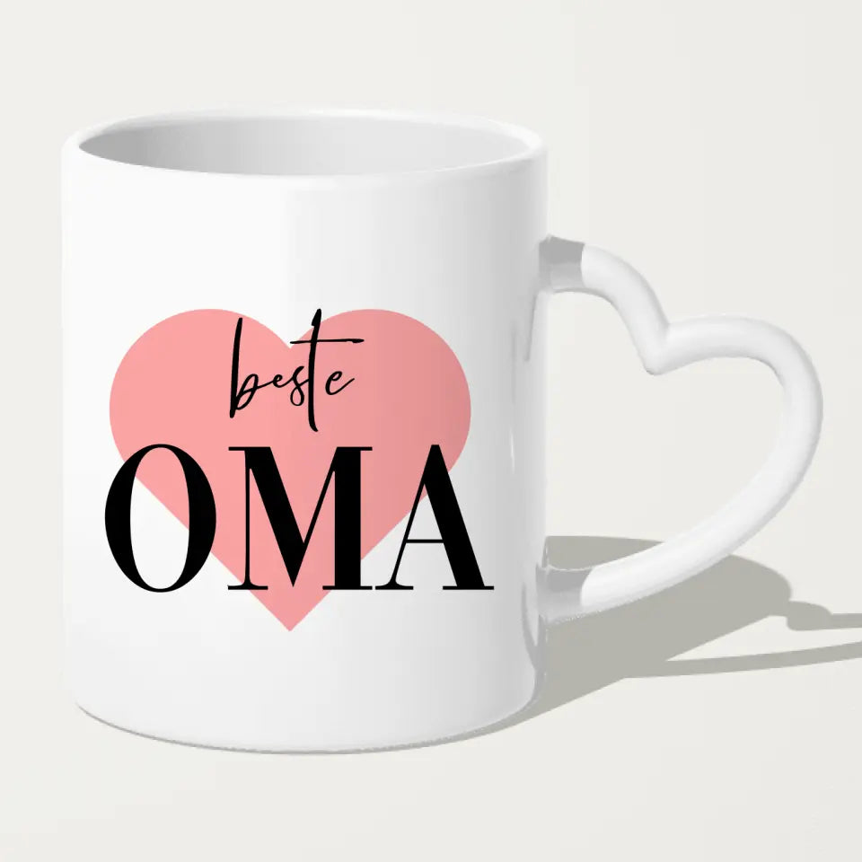 Personalisierte Tasse für Oma (1 Mann + 1 Oma)