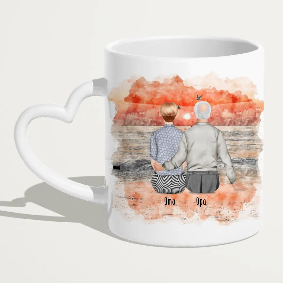 Personalisierte Tasse mit Oma und Opa