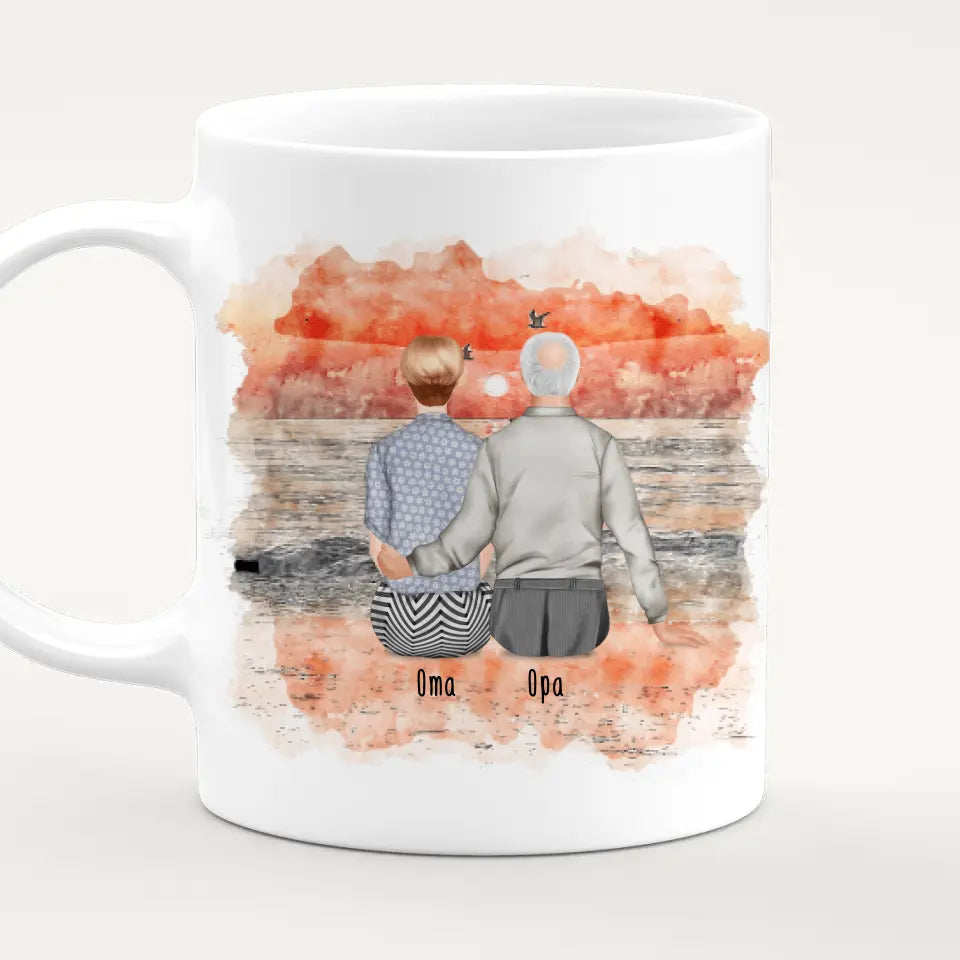 Personalisierte Tasse mit Oma und Opa