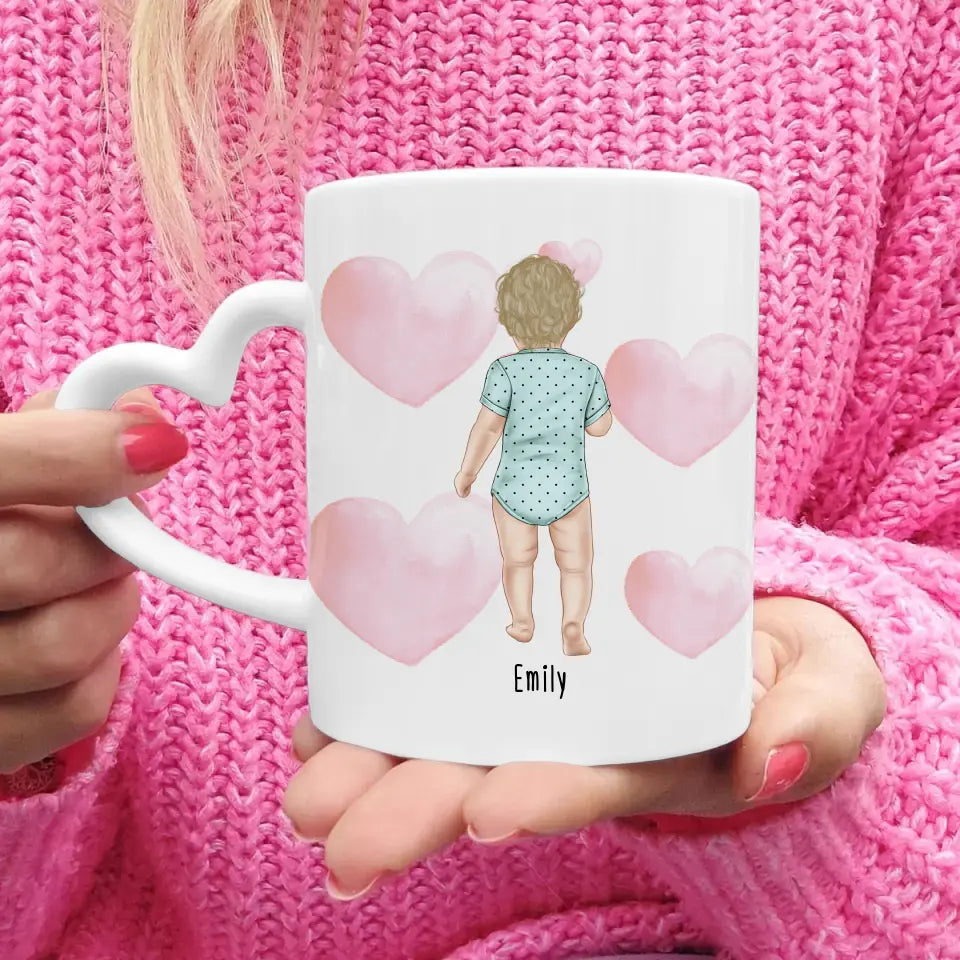 Personalisierte Tasse mit 1 Baby (stehend)