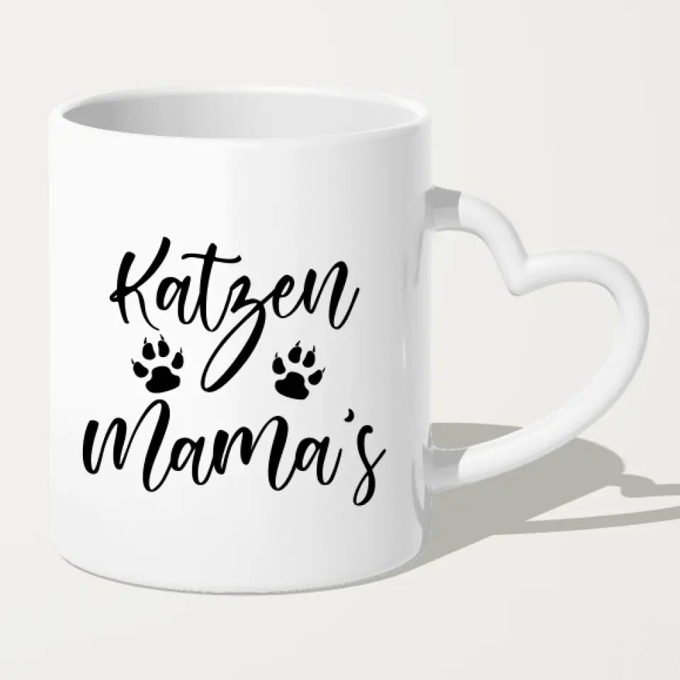 Personalisierte Tasse mit Katze und Frauen (1 Katze + 2 Frauen)