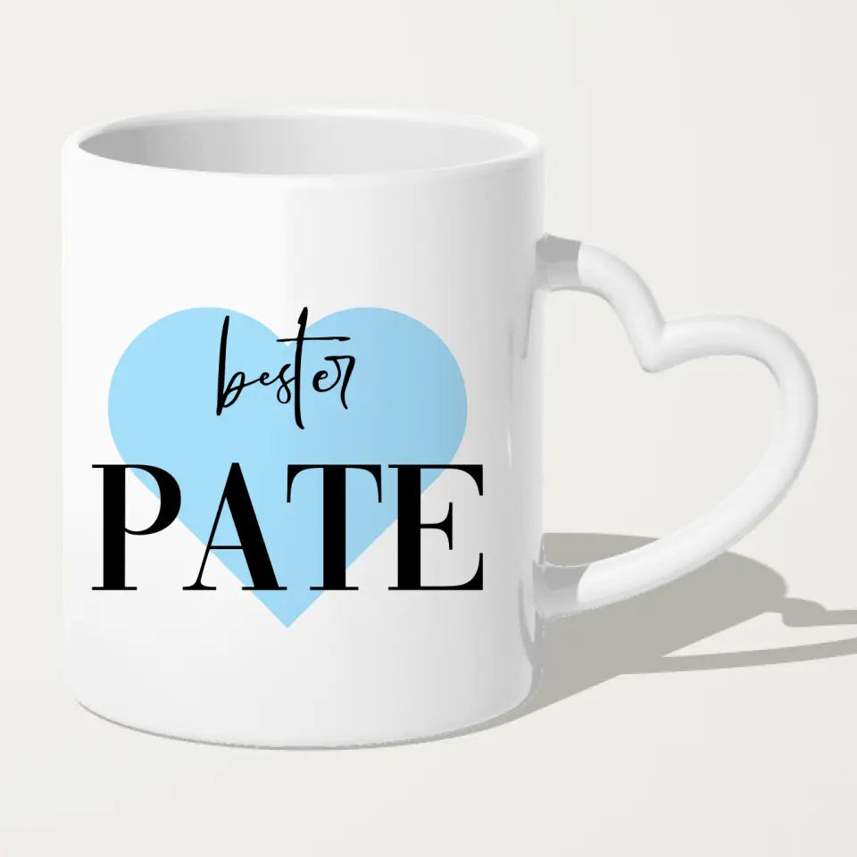 Personalisierte Tasse - Bester Pate (1 Kind + 1 Mann)