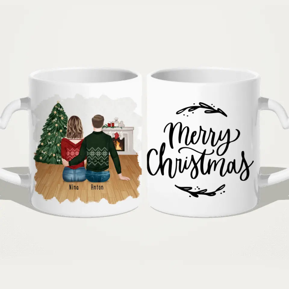 Personalisierte Tasse für Pärchen - Weihnachtstasse