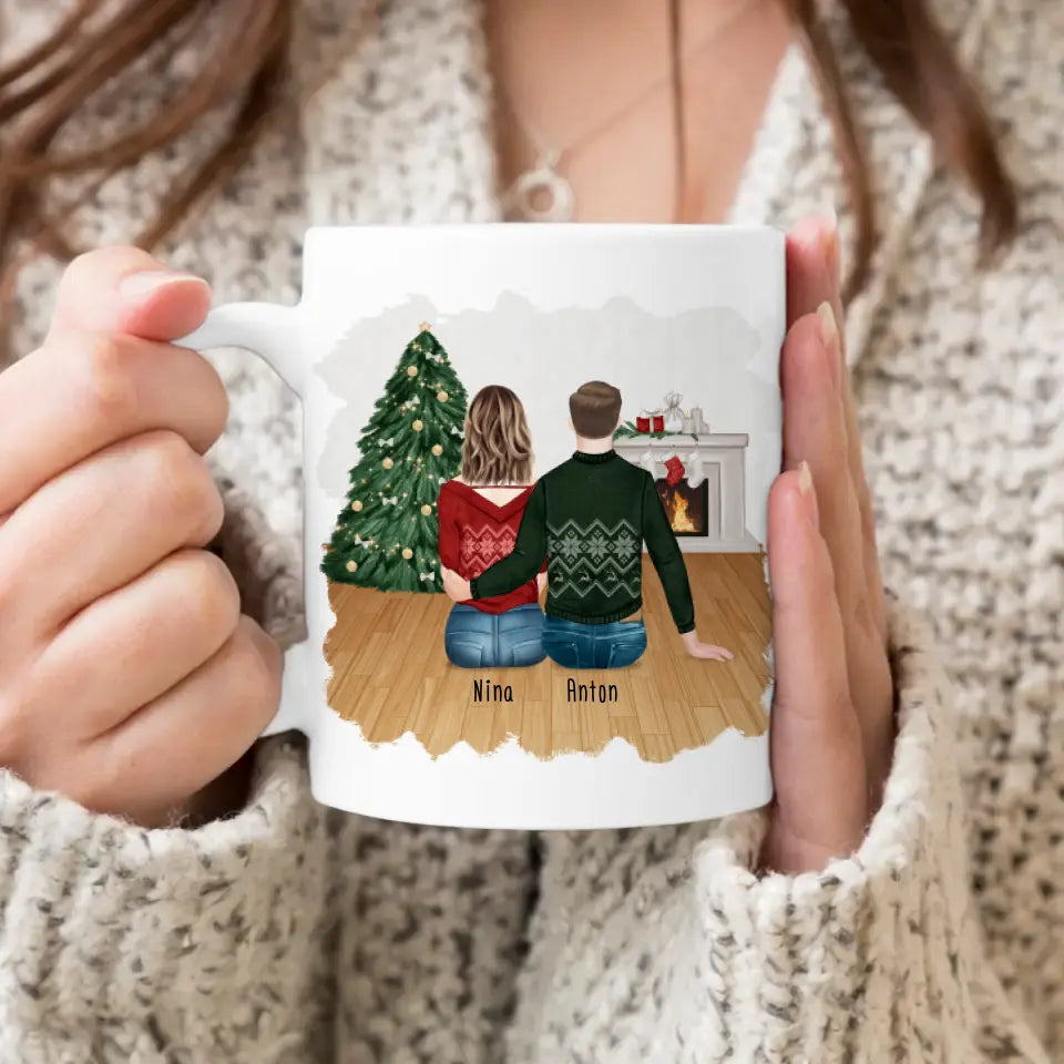 Personalisierte Tasse für Pärchen - Weihnachtstasse