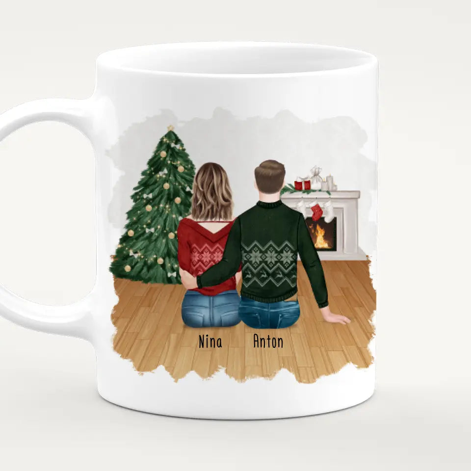 Personalisierte Tasse für Pärchen - Weihnachtstasse