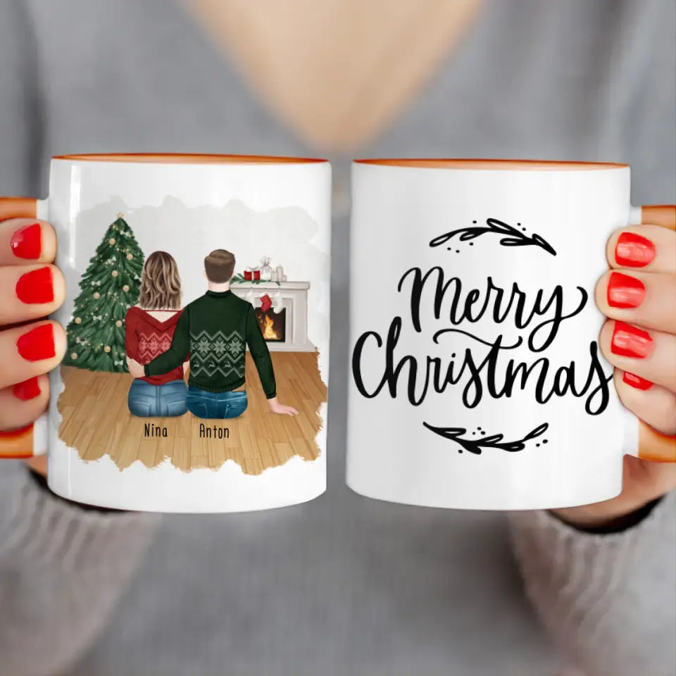 Personalisierte Tasse für Pärchen - Weihnachtstasse