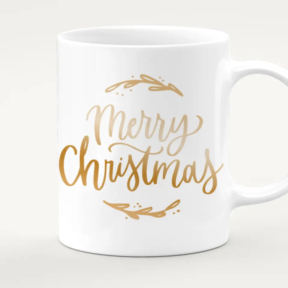 Personalisierte Tasse für Beste Freundinnen (4 Freundinnen) - Weihnachtstasse