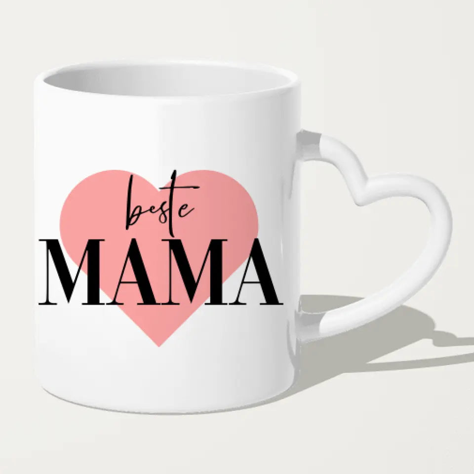 Personalisierte Tasse mit Mutter/Tochter (3 Töchter) - Weihnachtstasse