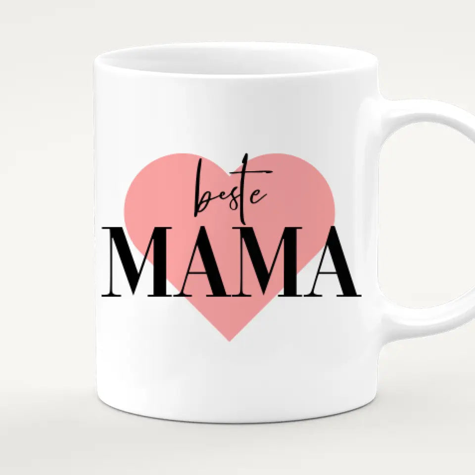 Personalisierte Tasse mit Mutter/Tochter (3 Töchter) - Weihnachtstasse