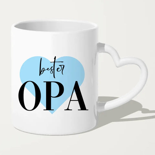Personalisierte Tasse für Opa (1 Frau + 1 Opa) - Weihnachtstasse