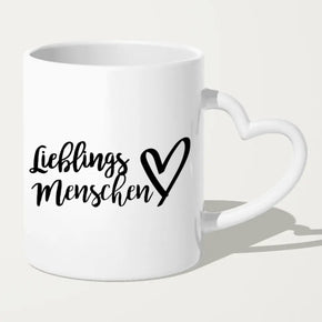 Personalisierte Tasse mit 2 Frauen + 1 Kind + 1 Teenagerin