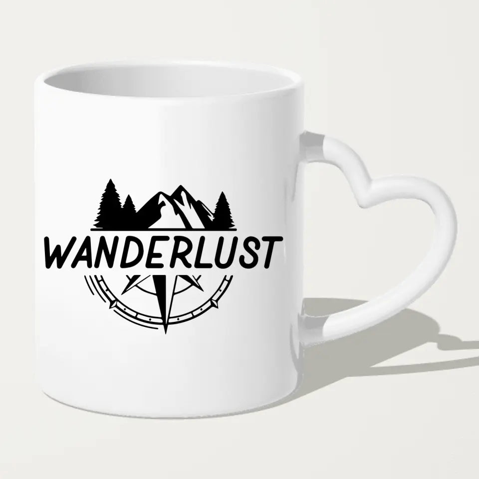 Personalisierte Tasse mit 2 Wanderern