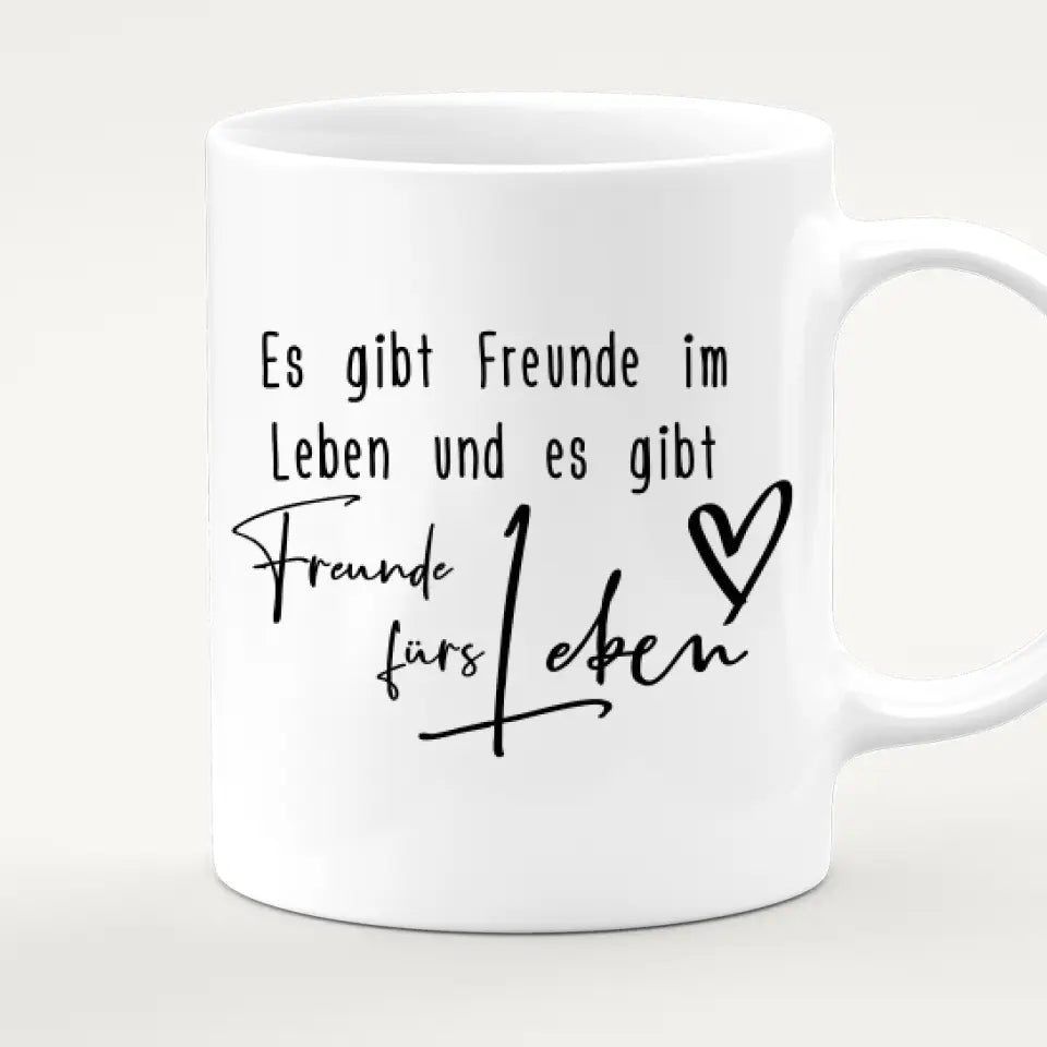 Personalisierte Tasse für Beste Freundinnen (9 Freundinnen)