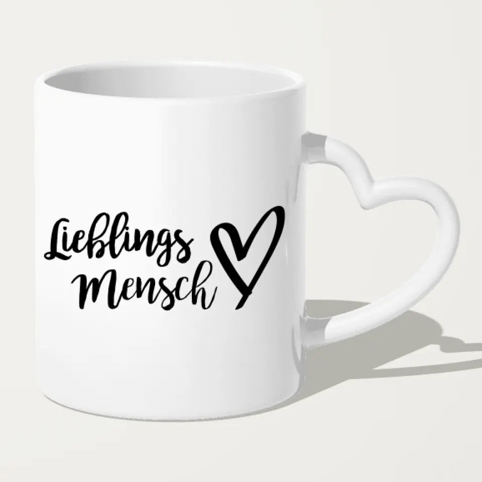 Personalisierte Tasse mit Paar (sitzend)